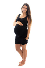 Load image into Gallery viewer, Maternity Full Panel Shorts with Pockets
